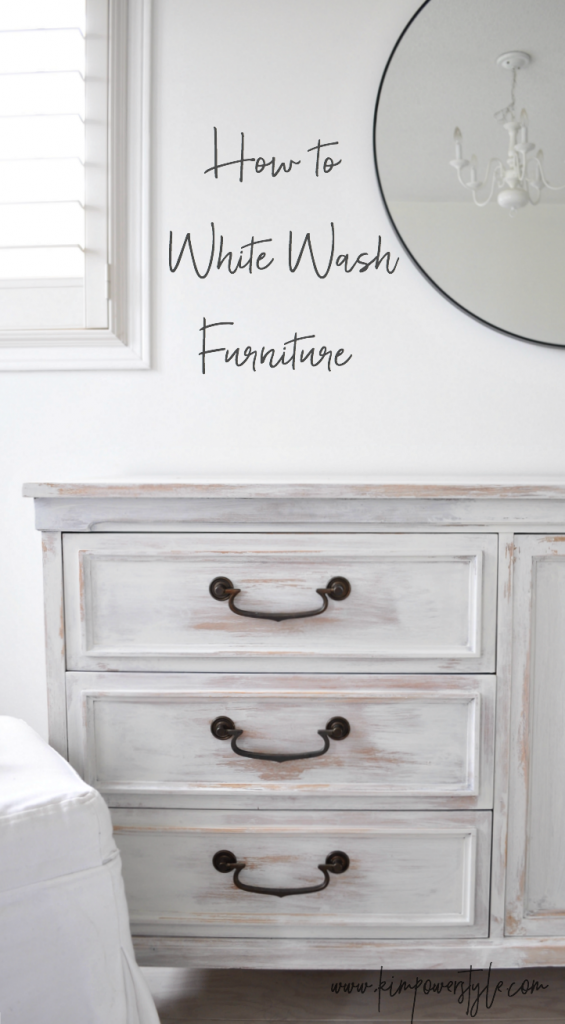 How to white wash furniture, a simple, easy tutorial.