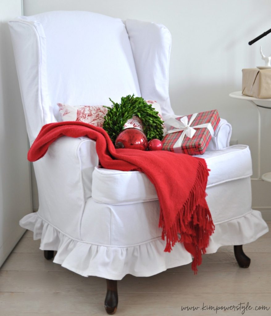Guest Room Makeover Week 4-The Slipcover