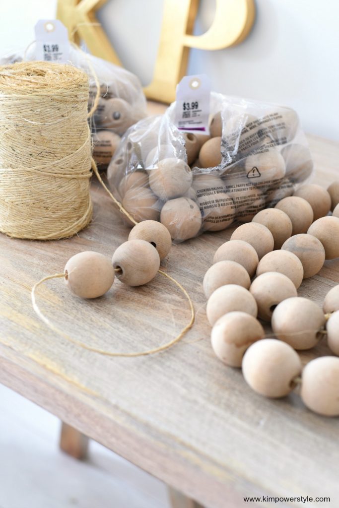 Wooden craft beads