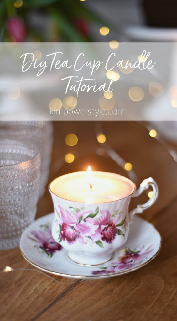 Tea cup candle tutorial