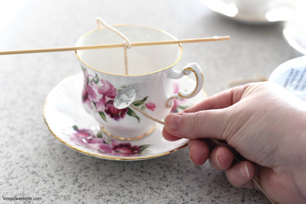 Tea cup candle tutorial