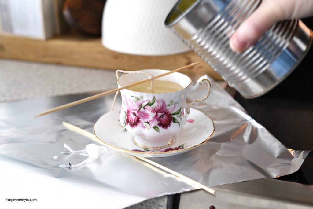 Tea cup candle tutorial