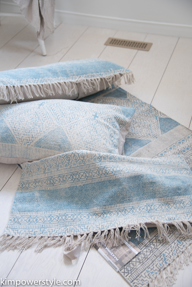 Turn your favourite throw rugs into pillows