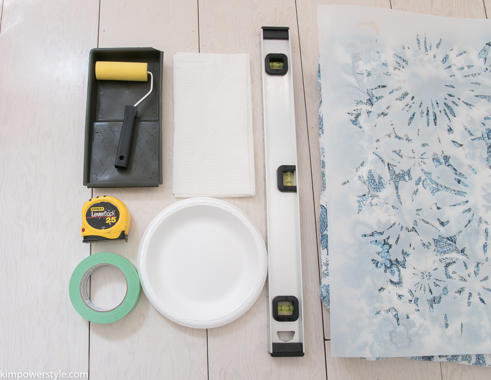 How to stencil a wall. One Room Challenge