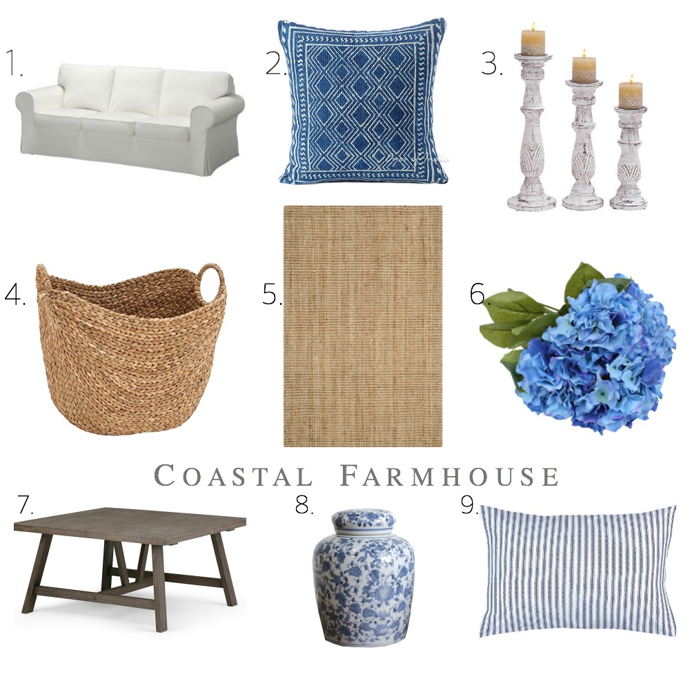 Coastal Farmhouse Collage