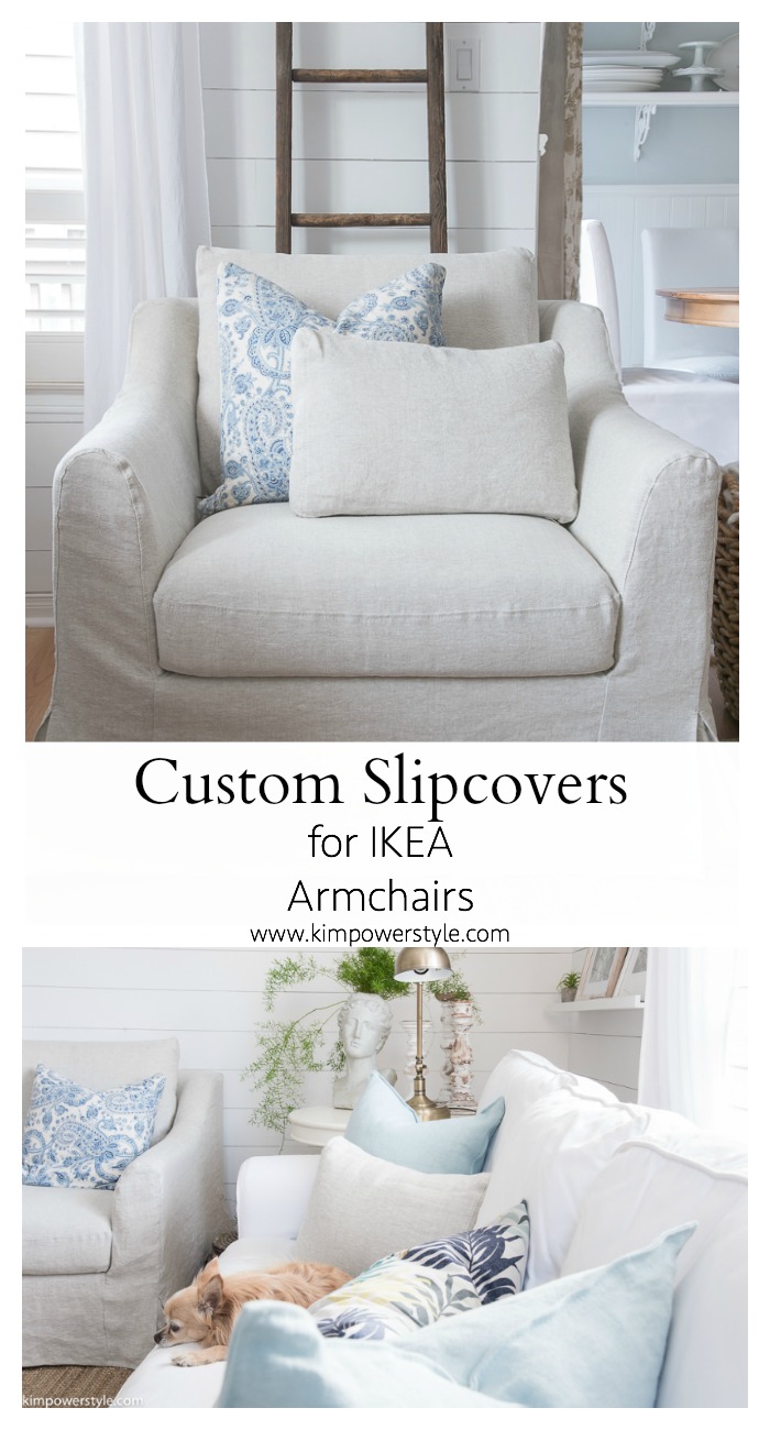 Custom Slipcovers for IKEA Armchairs