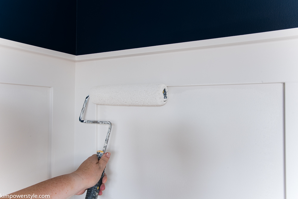 Master Bedroom Update with board and batten and Behr Marquee Paint