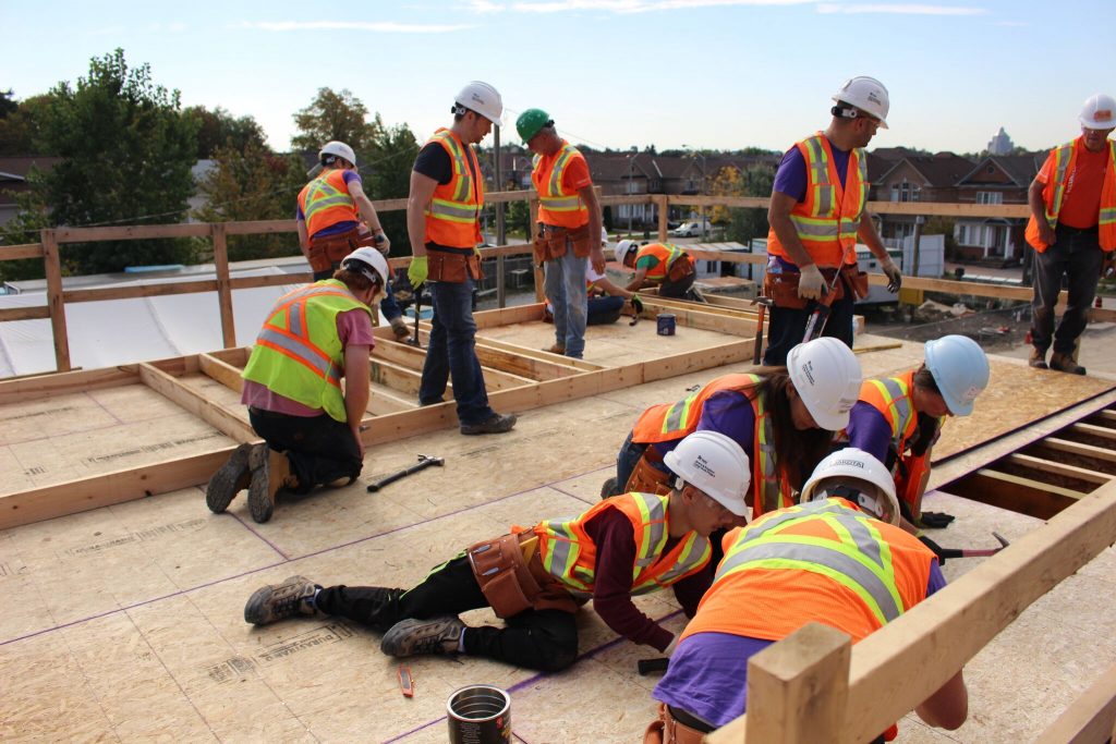 Wayfair workday with Habitat for Humanity