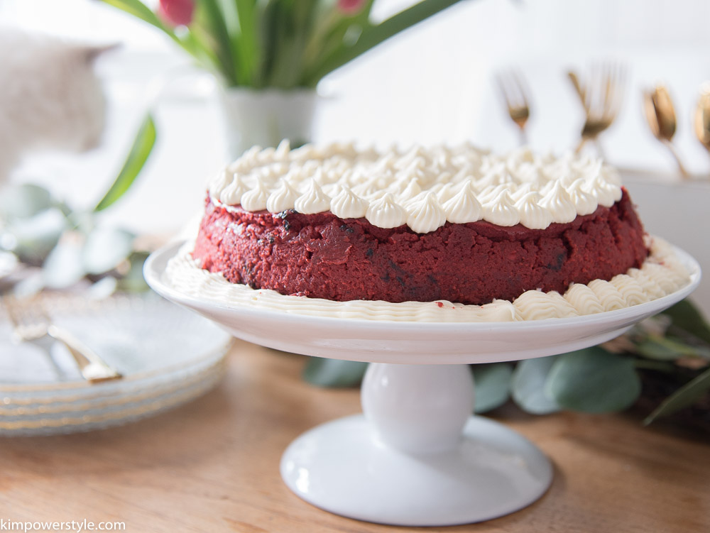 Red Velvet Cheesecake makes a great Valentine's Day dessert.
