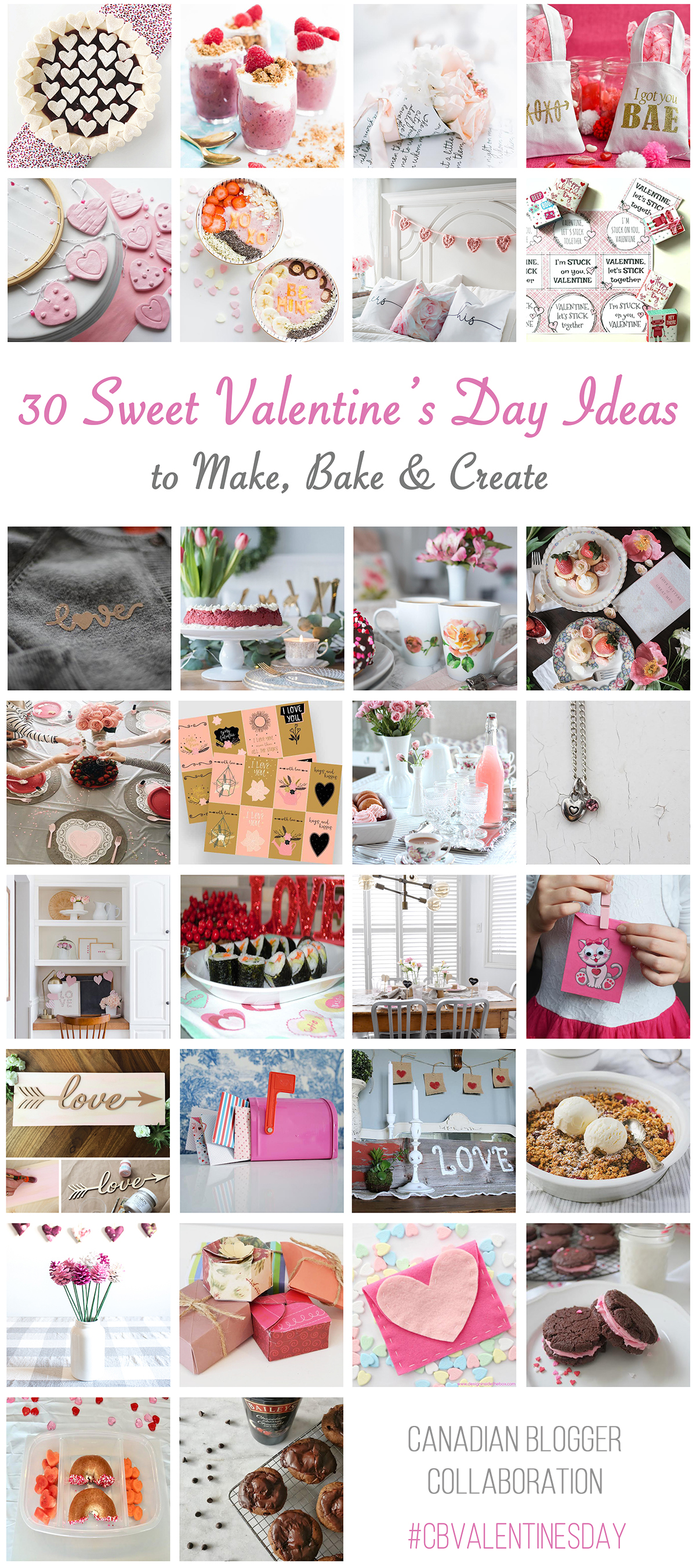 30 Valentine's Day Ideas to Make, Bake and Create -1
