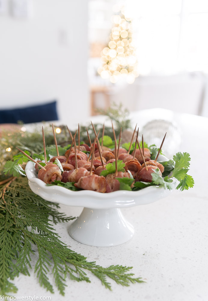 Festive Bacon Wrapped Water Chestnut Appetizers