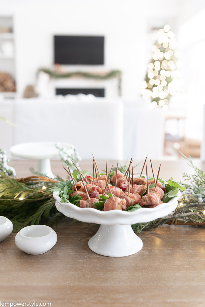 Festive Bacon Wrapped Water Chestnut Appetizers